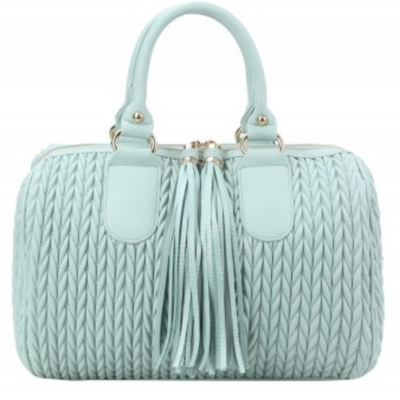 NWT Handbag Republic Vegan Leather Mint Satchel - Picture 2 of 4